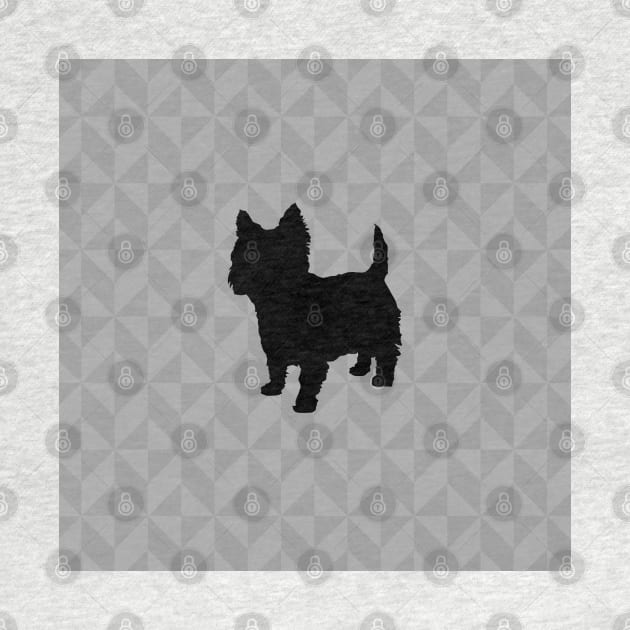 Cairn Terrier / Westie Dog Lover Gift - Scandi Geometric Silhouette by Elsie Bee Designs